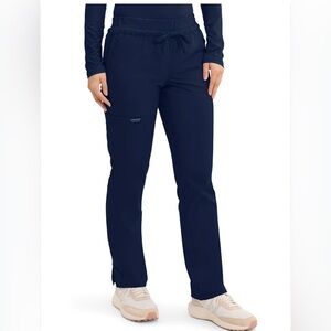 Cherokee Workwear Elastic Waist Cargo Scrub Pants Petite XS